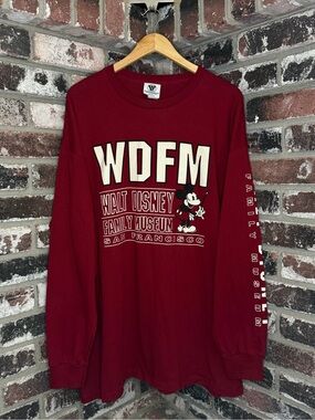 VTG Walt Disney Family Museum San Fransisco Mickey Mouse Longsleeve Tee NEW